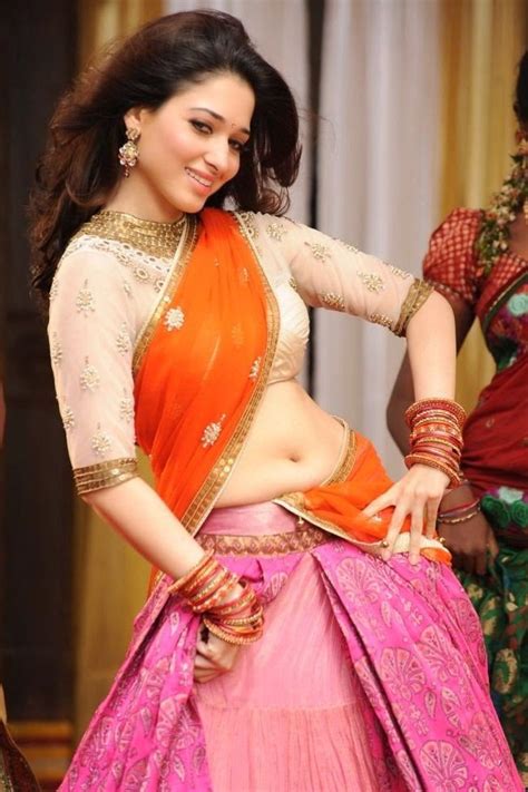 Tamanna Latest Hot Navel Show Photos In Half Saree Movie Photos Gallery