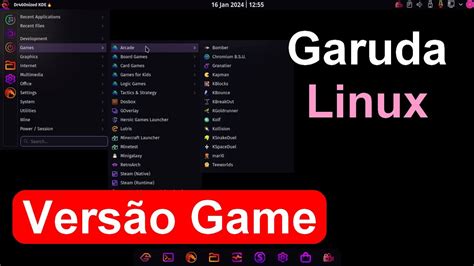 Garuda Linux Dragonized Gaming Edition Um Dos Mais Bonitos Do Mundo