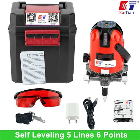 Kaitian Laser Level Battery 5 Lines 6 Points Level With Slash Function