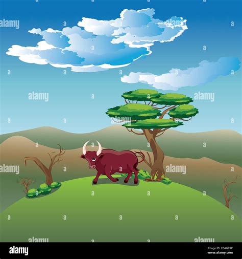 Farm animals country scene cartoon hi-res stock photography and images ...