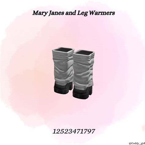 Mary Janes And Leg Warmers In 2024 Roblox Roblox Roblox Codes