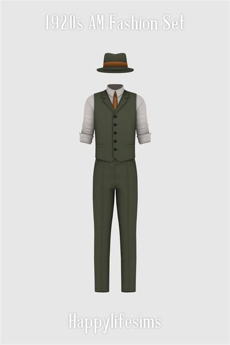 Lonelyboy TS4 1920s AM Fashion Set HappyLifeSims Koonam Sims 4