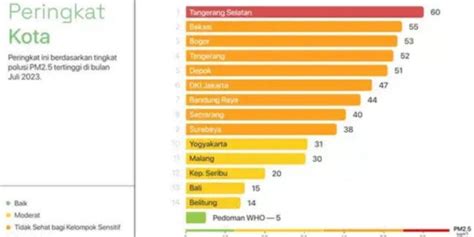 Tangsel Jadi Kota Dengan Kualitas Udara Terburuk Se Indonesia