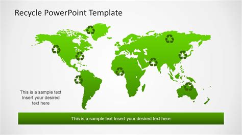 Eco Friendly Powerpoint Template With Recycle Icons Slidemodel