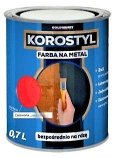 Farba Na Metal 3W1 Korostyl Czerwony Tlen RAL 8012 0 7 L Goldmurit