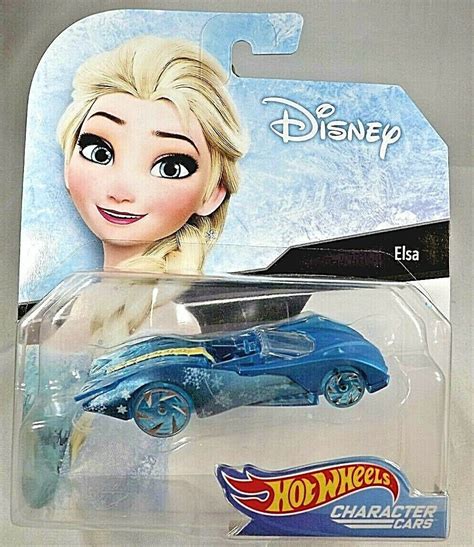Hot Wheels Disney Character Cars Frozen Elsa Blue W Blue Wheels Ra Sps Contemporary