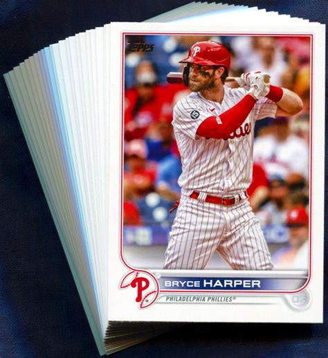 2022 Topps Philadelphia Phillies Baseball Cards Team Set