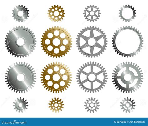 Várias Engrenagens Ilustração Do Vetor Ilustração De Revolva 3272280