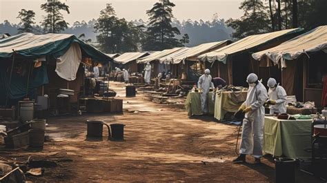 Premium Ai Image African Village Ebola Outbreak Medical Teams Respond