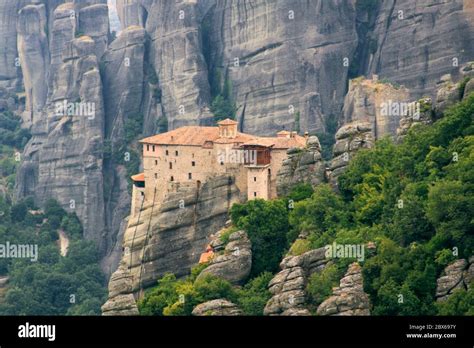 Rousanou Monastery At Meteora Zoom Photo Greece The Monasteries Of