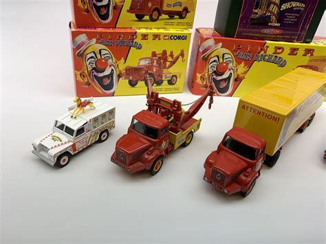 Four Corgi Limited Edition Pinder Jean Richard Circus Vehicles 07201