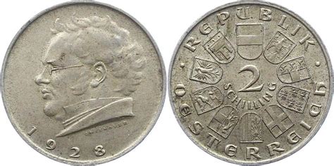 Österreich 2 Schilling 1928 Erste Republik 1918 1938 Vorzüglich MA Shops