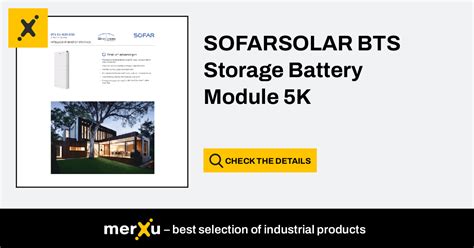 Sofar Solar SOFARSOLAR BTS Storage Battery Module 5K BTS E5 MerXu