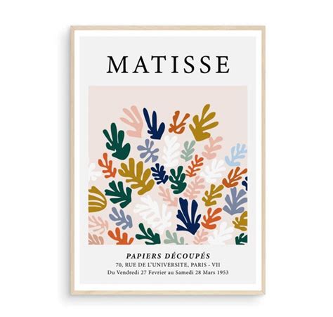 Wall Décor 20th century art Henri Matisse exhibition poster Matisse Cut