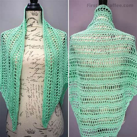 Lightweight Easy Summer Shawl Crochet Pattern The Summer Mint Shawl