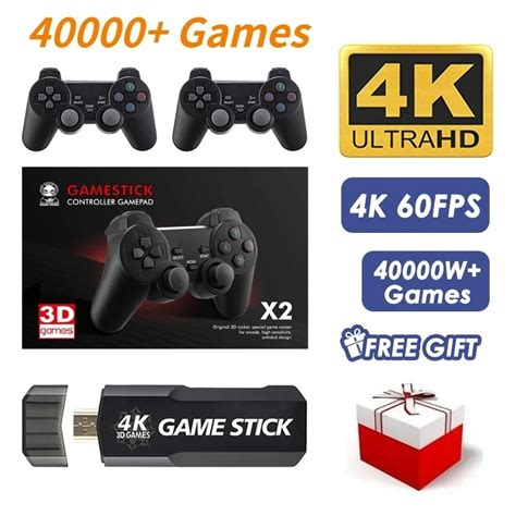 Game Stick 4K GD10 Retrô Ultra 2 Controles Sem Fio