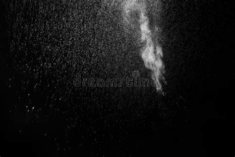 A Jet Of Hot Steam With Splashes The Movement Of Hot Steam With Water