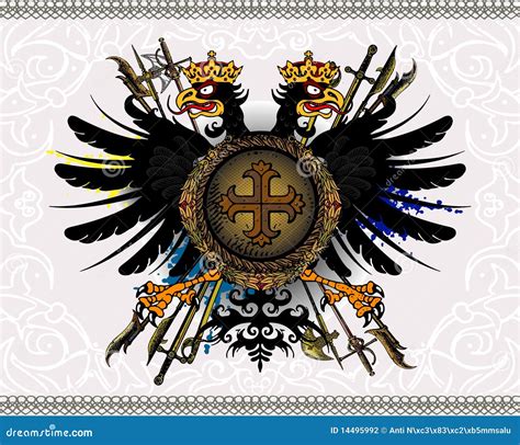 Heraldic Eagle Logo Icon Vector Illustration 262894982