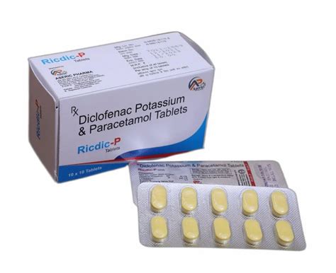 Diclofenac Potassium Paracetamol Ricdic P Tablet Mg At Rs Box