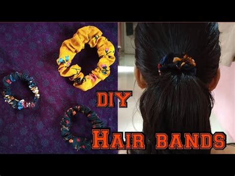 How To Make Hair Bands At Home With Waste Clothe Scrunchies Making