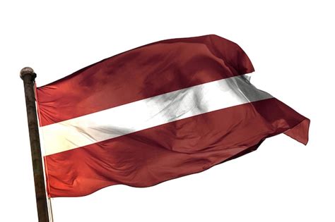 Premium Photo Latvia Flag On A White Background Image