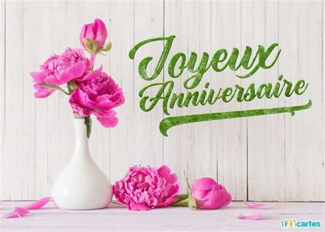 Femme Fleurs Carte Joyeux Anniversaire Carte Joyeux Anniversaire