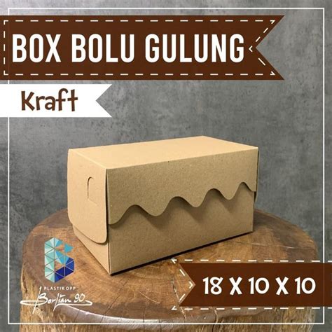 Jual Lembar Dus Bolu Gulung Size S X X Roll Cake Box