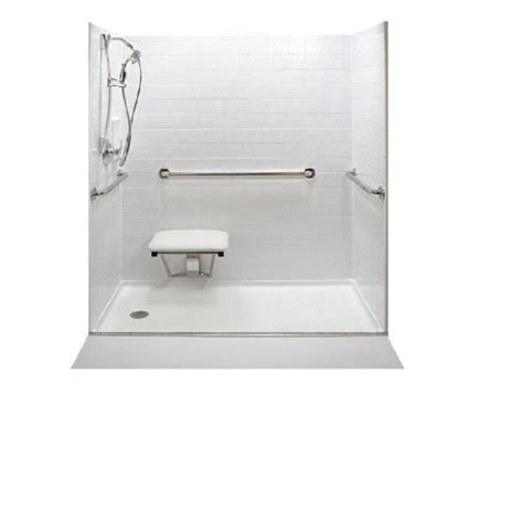 American Walk In Tubs 60"L x 32"W White Shower Floor in the Shower ...