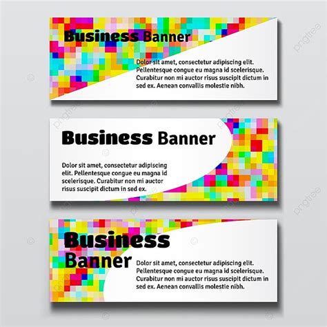 Conjunto De Tres Carteles De Plantillas De Banners De Negocios