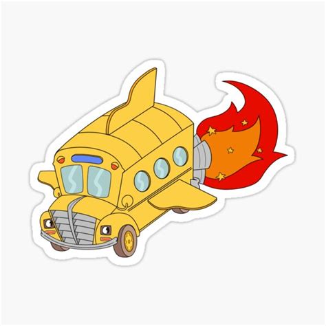 Magic School Bus Sticker For Sale By Clippie Redbubble