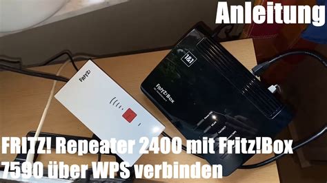 FRITZ Repeater 2400 mit Fritz Box 7590 WLAN Router WIFI Verstärker