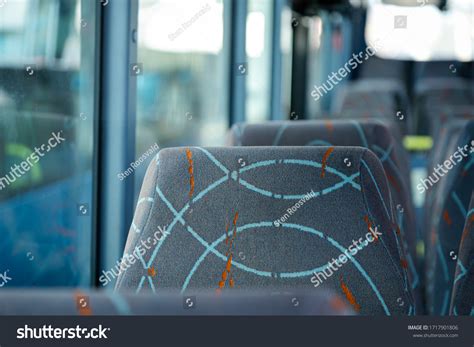 Empty Public Transportation Shuttle Bus Seat Stock Photo 1717901806 ...