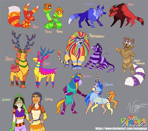 My Viva Pinata's AU - Main characters by NamyGaga on DeviantArt