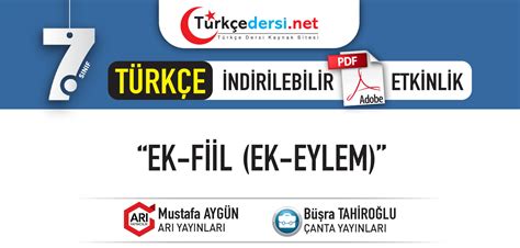 S N F Ek Fiil Etkinlikleri Ndirilebilir Pdf Turkcedersi Net