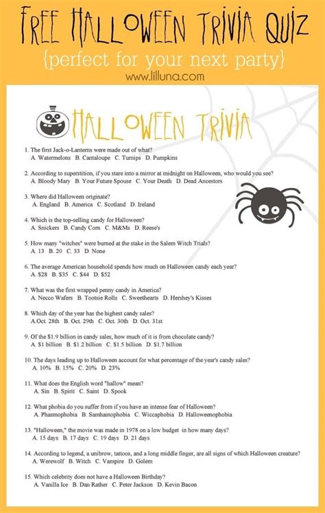 Halloween Quiz Questions And Answers