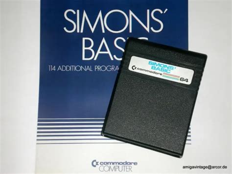 Simons Basic Commodore C Modul Cartridge Top Eur Picclick De