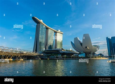 Singapore 3 October 2019 The Modern Marina Bay Sands Hotel Stock