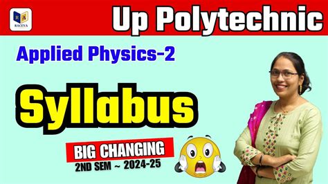 Applied Physics Syllabus New Syllabus Of Applied Physics For Up