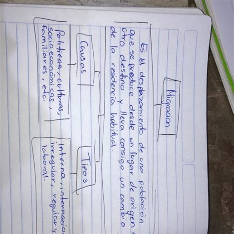 Mapa Conceptual Sobre Que Es La Migración Causas De La Migración Tipos Brainlylat