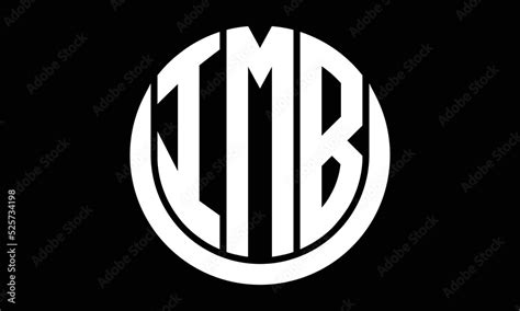 IMB three letter circle logo design vector template. monogram symbol on ...