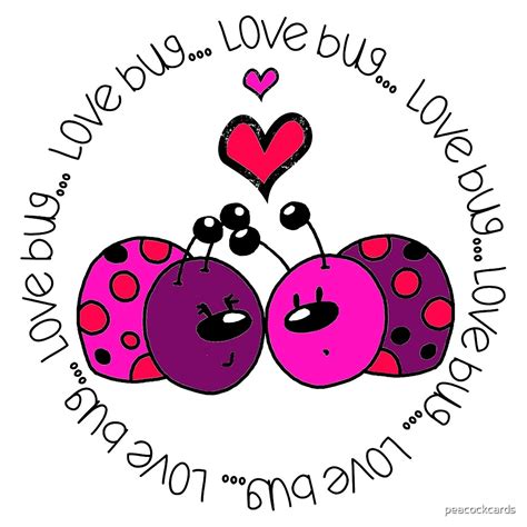 "Valentine's Day Love Bug" by peacockcards | Redbubble