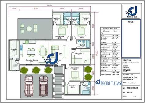 Casas De 100 Metros Cuadrados Planos Y Medidas DECIDE TU CASA