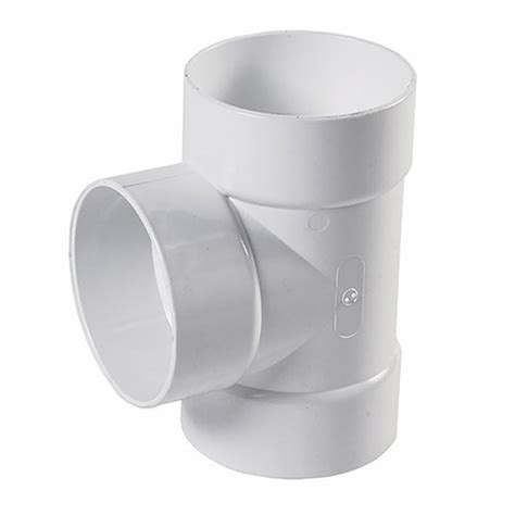 Nds Pvc Sandd Tee Hub X Hub X Hub White 4 In Siteone