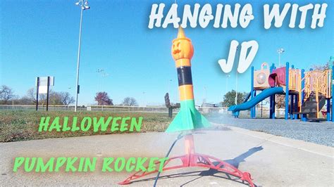 Halloween Pumpkin Rocket Launching Rockets With My Dad Youtube