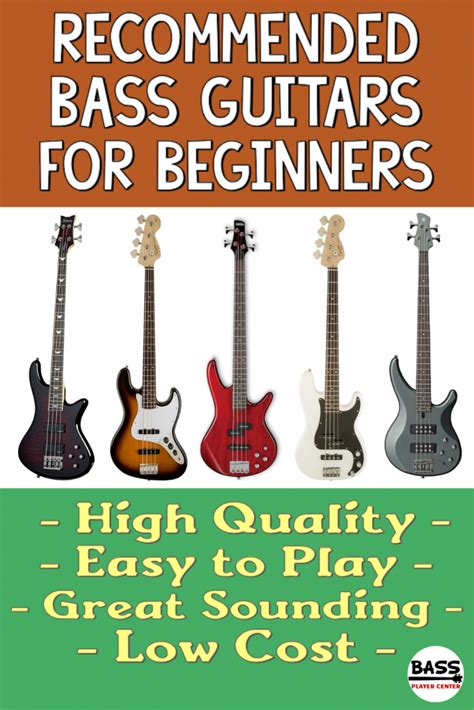 Recommended Best Bass Guitars For Beginners 2023 Bass Player Center