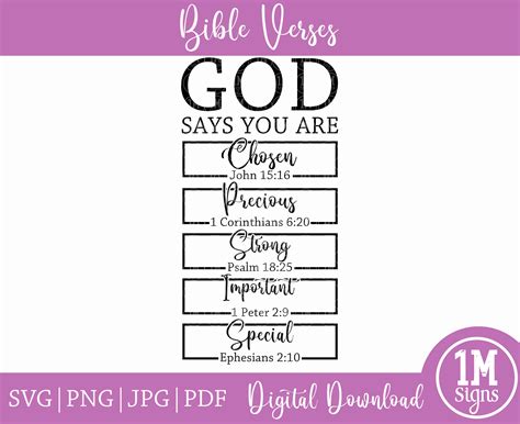 God Says You Are Svg Inspirational Svg Png  Pdf Christian Etsy