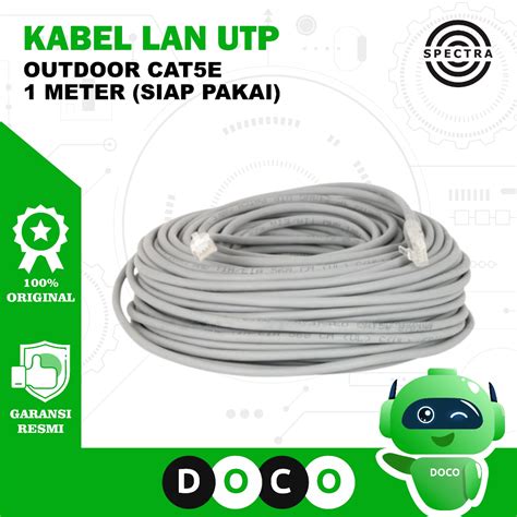 Jual Spectra Kabel Lan Rj Utp Siap Pakai Indoor Cat E Grosir Meteran