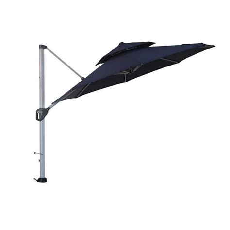 Amucolo Ft Aluminum Double Tier Canopy Cantilever Patio Umbrella In