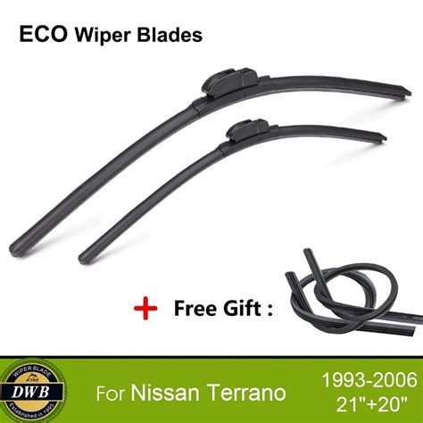 2Pcs ECO Wiper Blades For Nissan Terrano 1993 2006 21 20 Free Gift