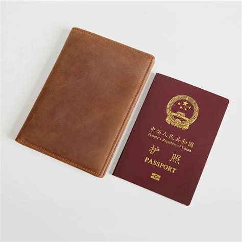 Cow Leather Passport Cover Men Travel Wallet Covers For Passports